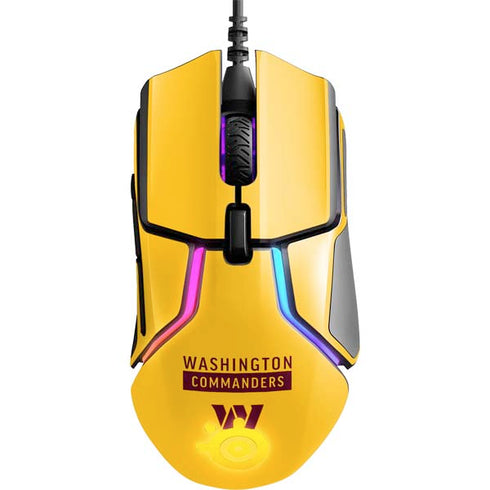 NFL Washington Commanders Yellow SteelSeries Rival 600 Gaming Mouse Skin