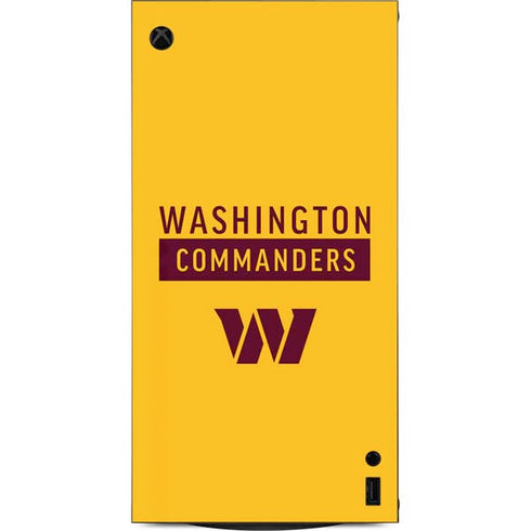 NFL Washington Commanders Yellow XBox Series X Digital Edition Console Skin