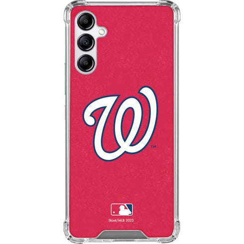 MLB Washington Nationals - Solid Distressed Gabb Phone 4 Clear Case