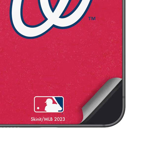 MLB Washington Nationals - Solid Distressed Galaxy A16 5G Skin