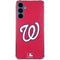 MLB Washington Nationals - Solid Distressed Galaxy A55 5G Clear Case
