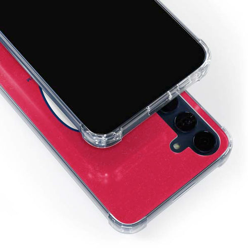 MLB Washington Nationals - Solid Distressed Galaxy A55 5G Clear Case
