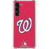 MLB Washington Nationals - Solid Distressed Galaxy S24 FE Clear Case