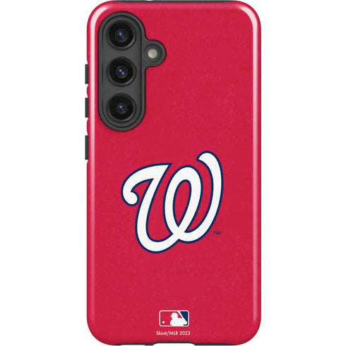 MLB Washington Nationals - Solid Distressed Galaxy S25 Impact Case