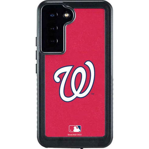 MLB Washington Nationals - Solid Distressed Galaxy S24 Plus Waterproof Case