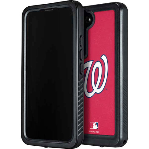 MLB Washington Nationals - Solid Distressed Galaxy S24 Plus Waterproof Case