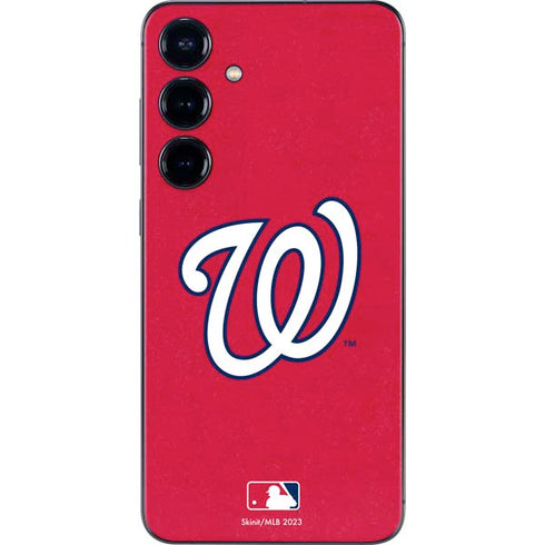 MLB Washington Nationals - Solid Distressed Galaxy S24 Skin