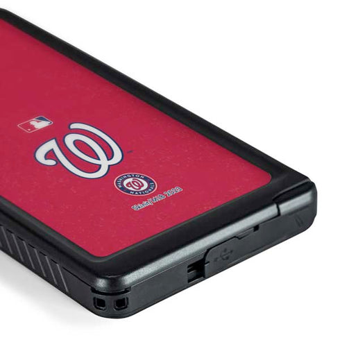 MLB Washington Nationals - Solid Distressed Galaxy S24 Ultra Waterproof Case