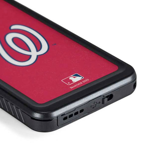 MLB Washington Nationals - Solid Distressed Galaxy S24 Waterproof Case