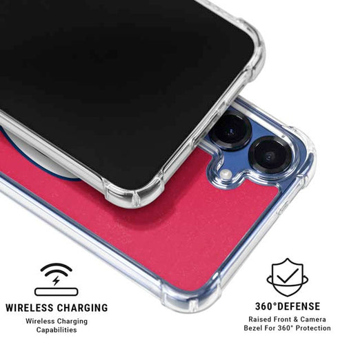 MLB Washington Nationals - Solid Distressed Galaxy S25 Plus Clear Case