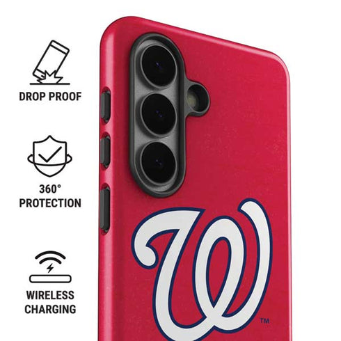 MLB Washington Nationals - Solid Distressed Galaxy S26 Impact Case