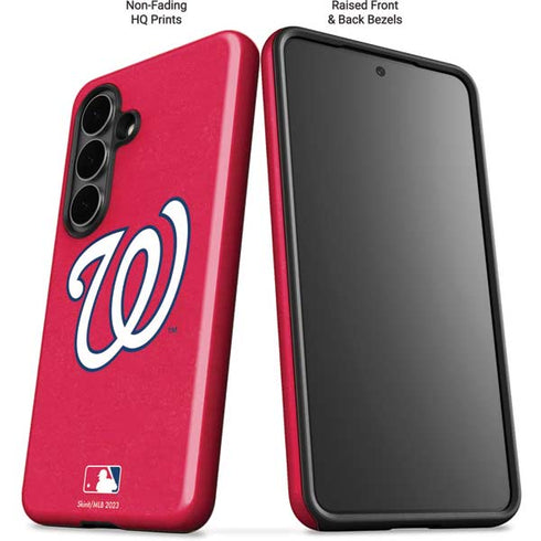 MLB Washington Nationals - Solid Distressed Galaxy S26 Impact Case