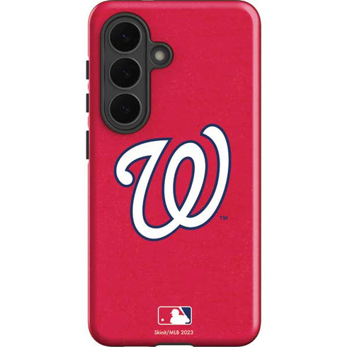 MLB Washington Nationals - Solid Distressed Galaxy S26 Plus Impact Case