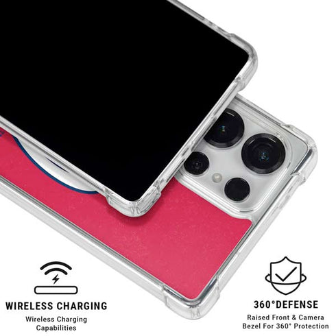 MLB Washington Nationals - Solid Distressed Galaxy S26 Ultra Clear Case