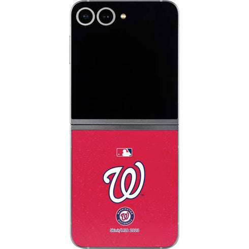 MLB Washington Nationals - Solid Distressed Galaxy Z Flip6 Skin