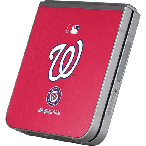 MLB Washington Nationals - Solid Distressed Galaxy Z Flip6 Skin