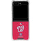 MLB Washington Nationals - Solid Distressed Galaxy Z Flip6 Clear Case