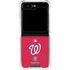 MLB Washington Nationals - Solid Distressed Galaxy Z Flip6 Clear Case