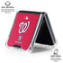 MLB Washington Nationals - Solid Distressed Galaxy Z Flip6 Clear Case