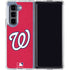 MLB Washington Nationals - Solid Distressed Galaxy Z Fold5 5G Clear Case