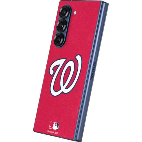 MLB Washington Nationals - Solid Distressed Galaxy Z Fold6 Skin