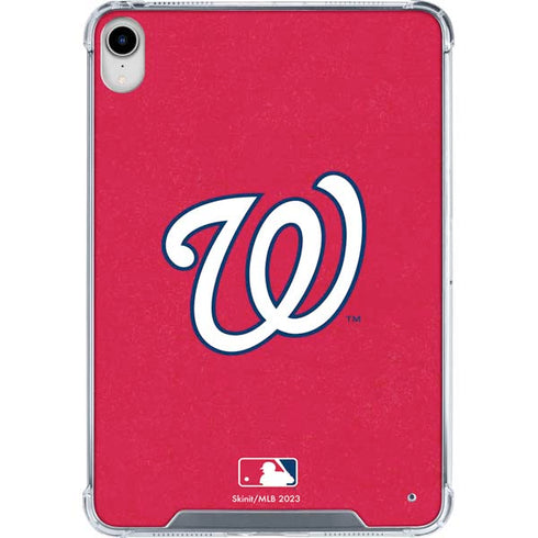 MLB Washington Nationals - Solid Distressed iPad 11th Gen (2025) Clear Case