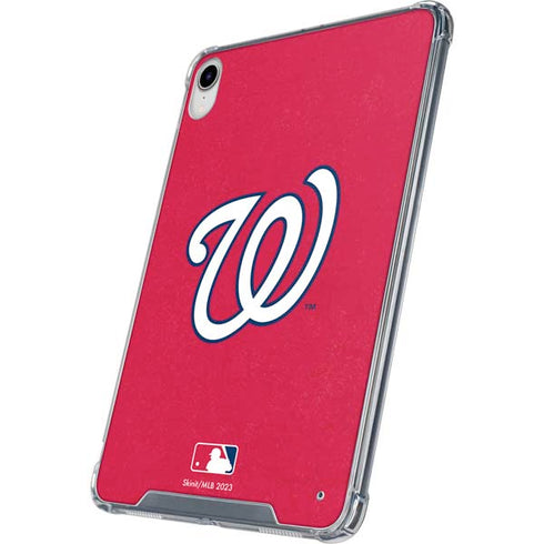 MLB Washington Nationals - Solid Distressed iPad 11th Gen (2025) Clear Case