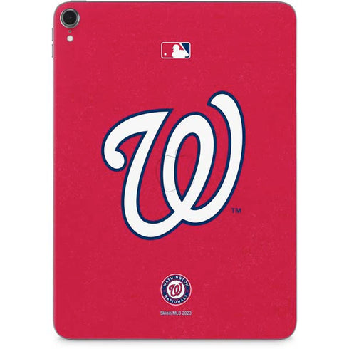 MLB Washington Nationals - Solid Distressed Apple iPad Pro Skin
