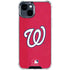 MLB Washington Nationals - Solid Distressed iPhone 15 Clear Case