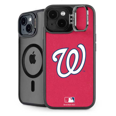 MLB Washington Nationals - Solid Distressed iPhone 15 Kickstand Case