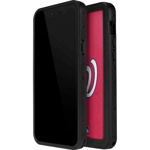 MLB Washington Nationals - Solid Distressed iPhone 15 Pro Waterproof Case