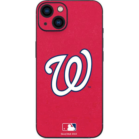 MLB Washington Nationals - Solid Distressed iPhone 15 Skin