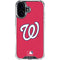 MLB Washington Nationals - Solid Distressed iPhone 16 Clear Case