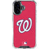 MLB Washington Nationals - Solid Distressed iPhone 16 Clear Case