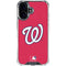 MLB Washington Nationals - Solid Distressed iPhone 16 Plus Clear Case