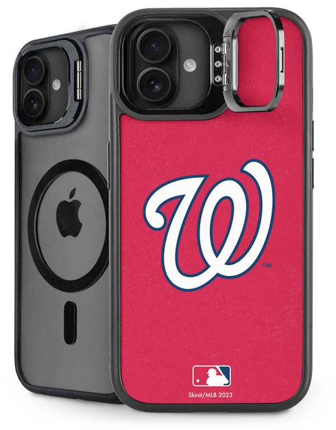 MLB Washington Nationals - Solid Distressed iPhone 16 Plus Kickstand Case
