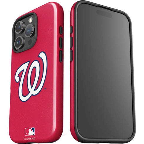 MLB Washington Nationals - Solid Distressed iPhone 16 Pro Max Impact Case