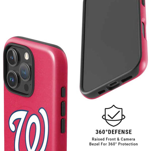 MLB Washington Nationals - Solid Distressed iPhone 16 Pro Max Magsafe Impact Case