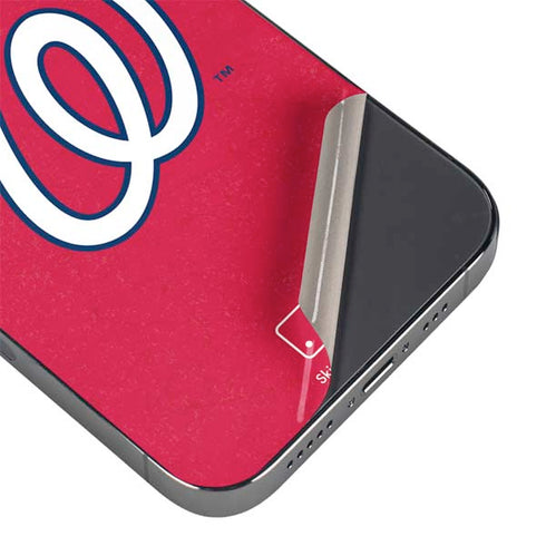 MLB Washington Nationals - Solid Distressed iPhone 16 Pro Max Skin