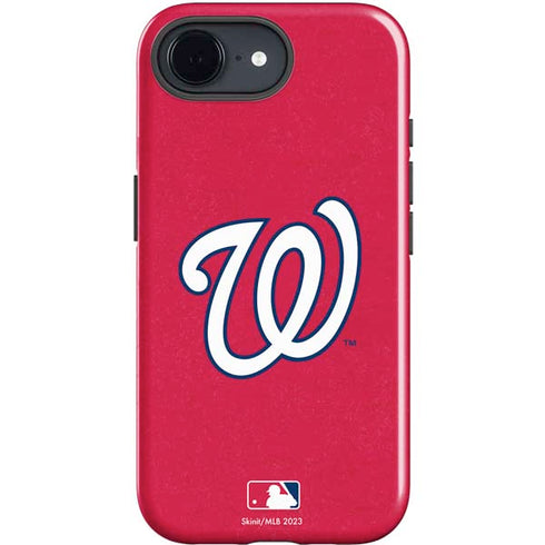 MLB Washington Nationals - Solid Distressed iPhone 16e Impact Case