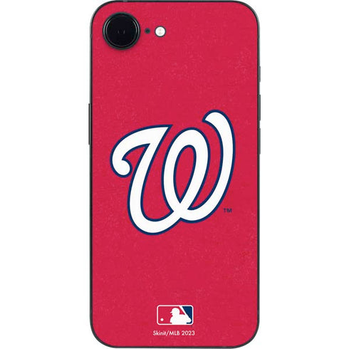 MLB Washington Nationals - Solid Distressed iPhone 16e Skin