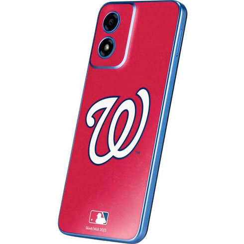 MLB Washington Nationals - Solid Distressed Moto G Play 4G (2024) Skin