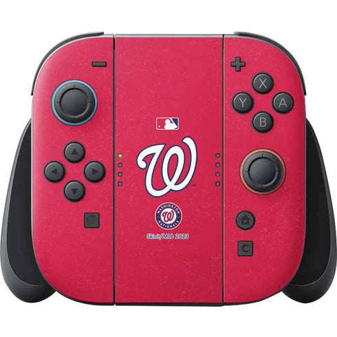 MLB Washington Nationals - Solid Distressed Nintendo Skins