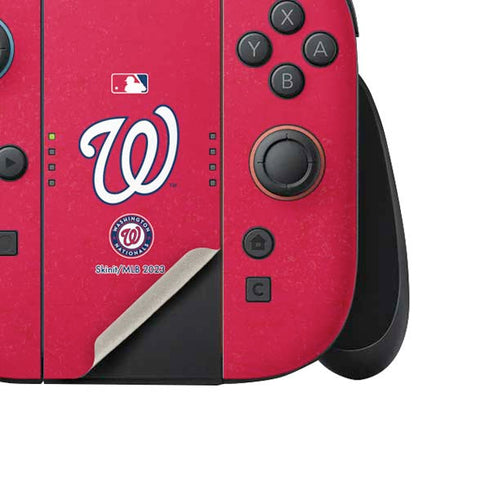 MLB Washington Nationals - Solid Distressed Nintendo Switch 2 (2025) Joy-Con Controller Skin