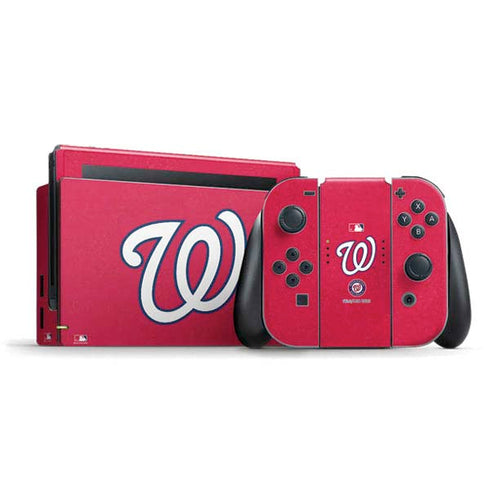 MLB Washington Nationals - Solid Distressed Nintendo Skins
