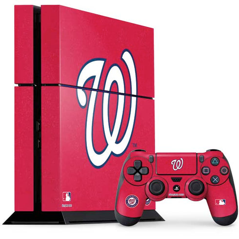 MLB Washington Nationals - Solid Distressed PlayStation PS4 Skins