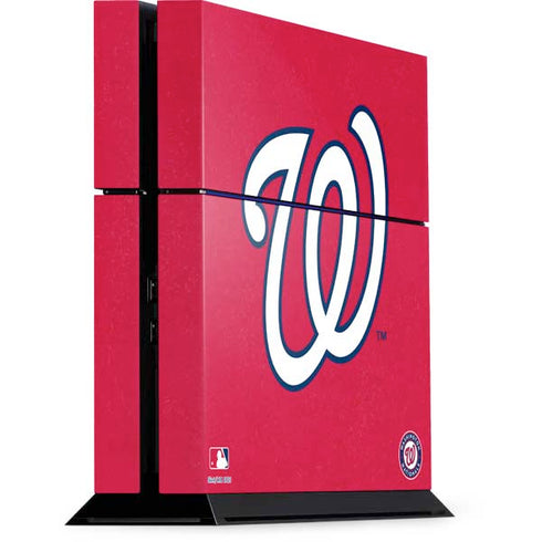 MLB Washington Nationals - Solid Distressed PlayStation PS4 Skins
