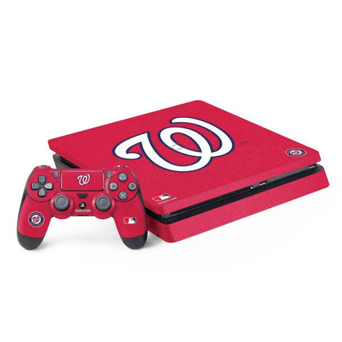 MLB Washington Nationals - Solid Distressed PlayStation PS4 Skins