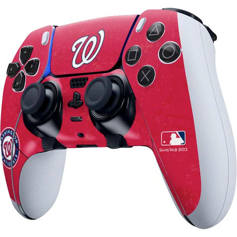 MLB Washington Nationals - Solid Distressed PS5 DualSense Edge Pro Controller Skin
