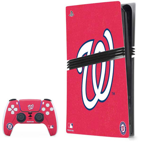 MLB Washington Nationals - Solid Distressed PS5 Pro Bundle Skin